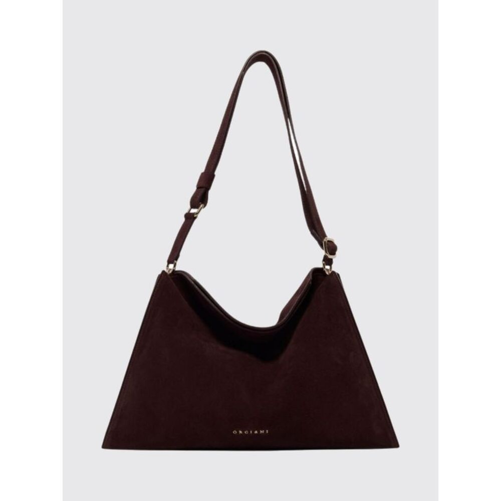 Orciani Women Orciani Trinity Suede Calfskin Shoulder Bag With Adjustable Handle